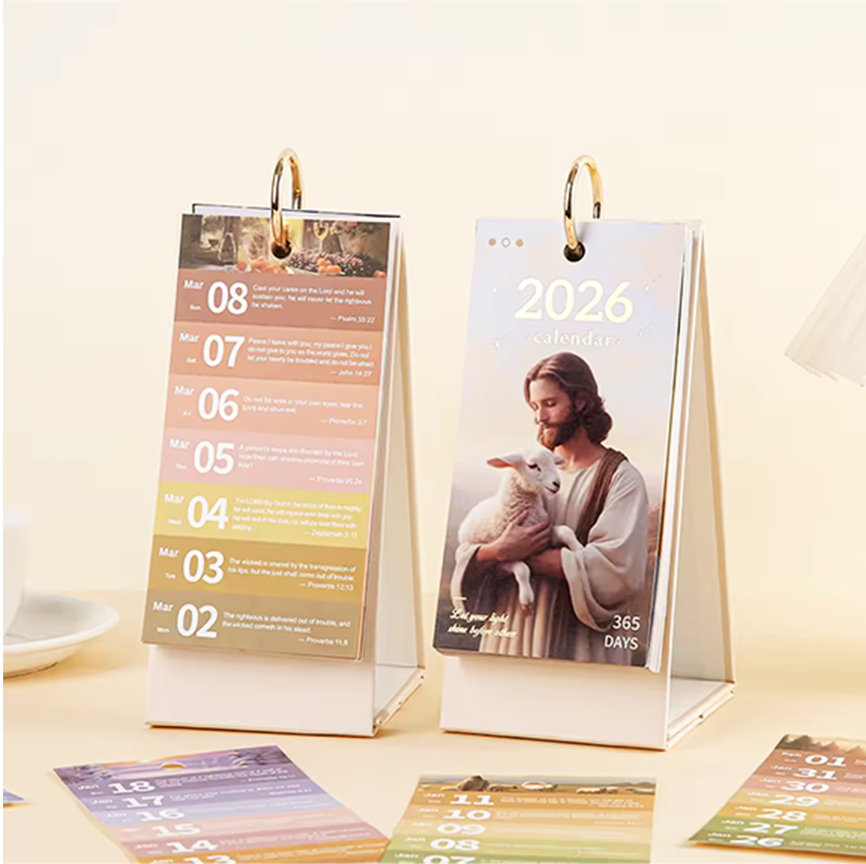 BOGO 2026 Bible Verse Desk Calendar