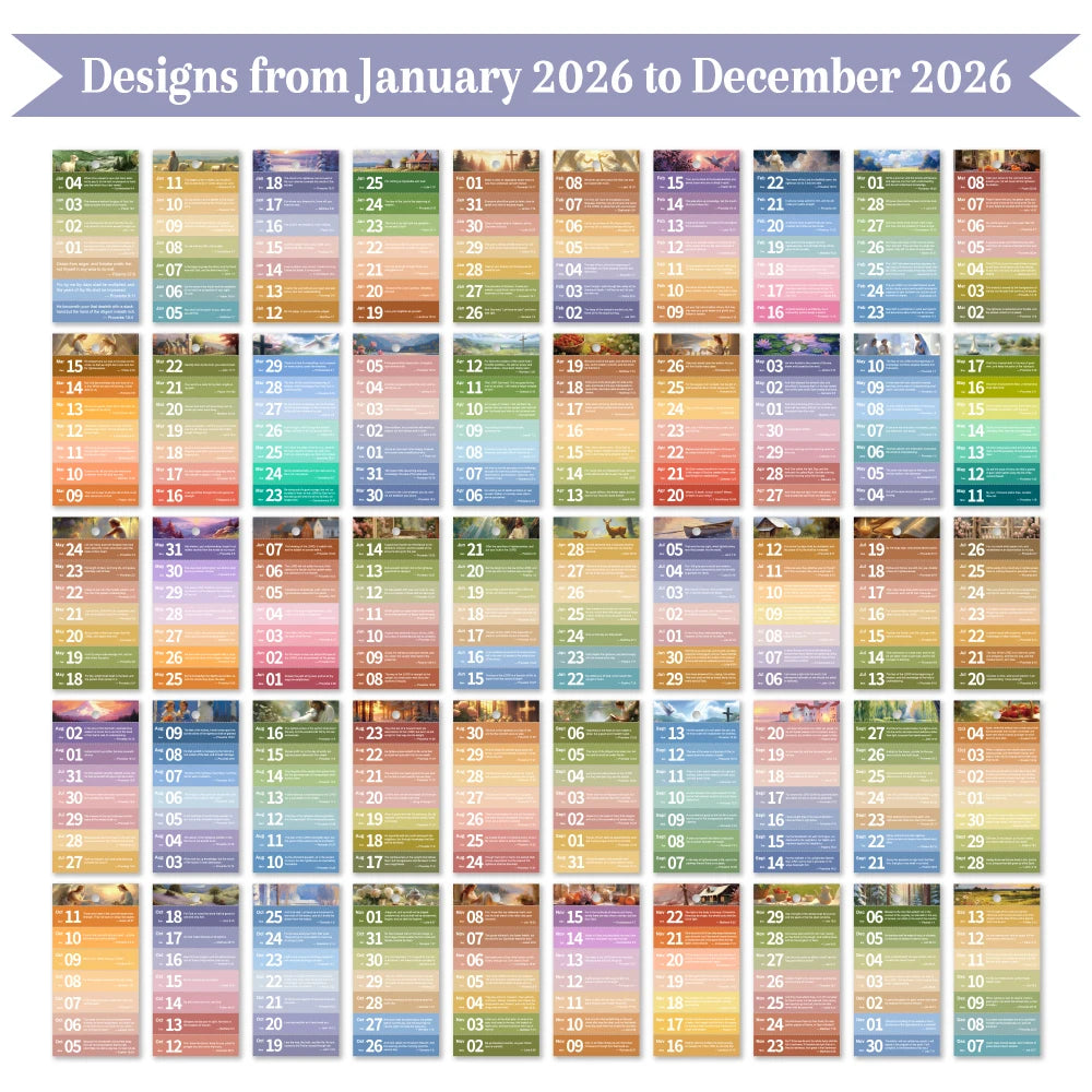 BOGO 2026 Bible Verse Desk Calendar