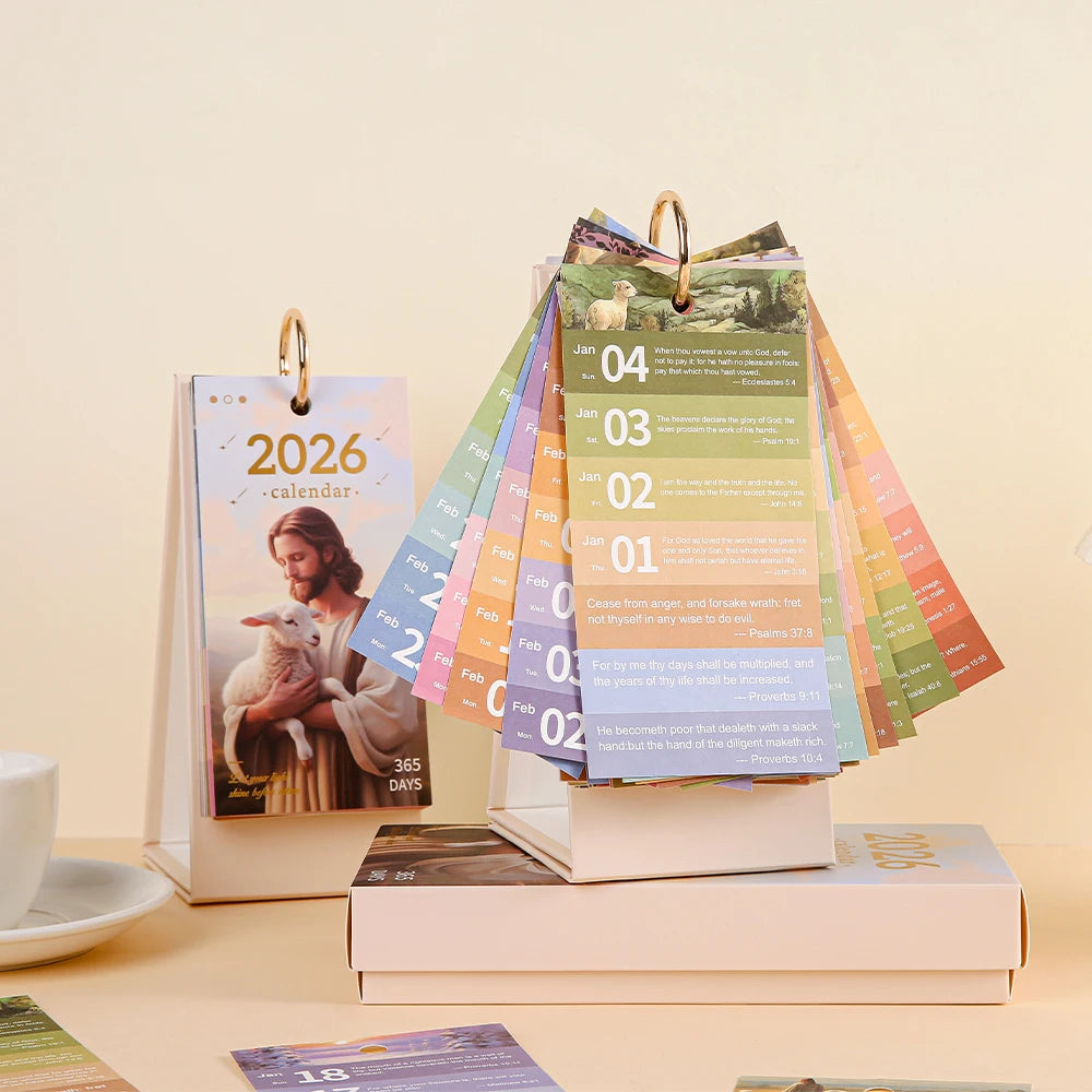 BOGO 2026 Bible Verse Desk Calendar